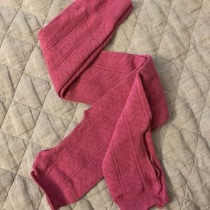 ToeSox pink knee high leg warmers